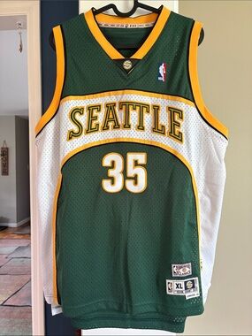 Seattle SuperSonics #35 Green Basketball Jersey